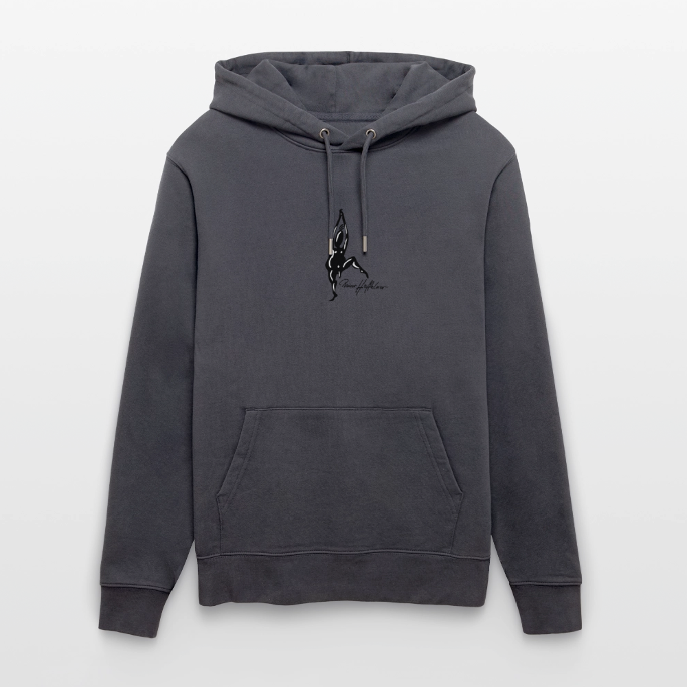 Unisex Bio-Hoodie mit TUSCHEMÄNNCHEN PRINT - Indigoblau