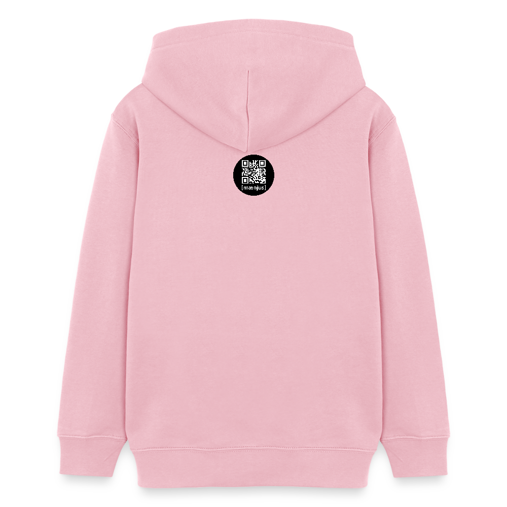 MNJS TEENS Bio-Hoodie mit WELCOME TO THE JUNGLE PRINT - Hellrosa