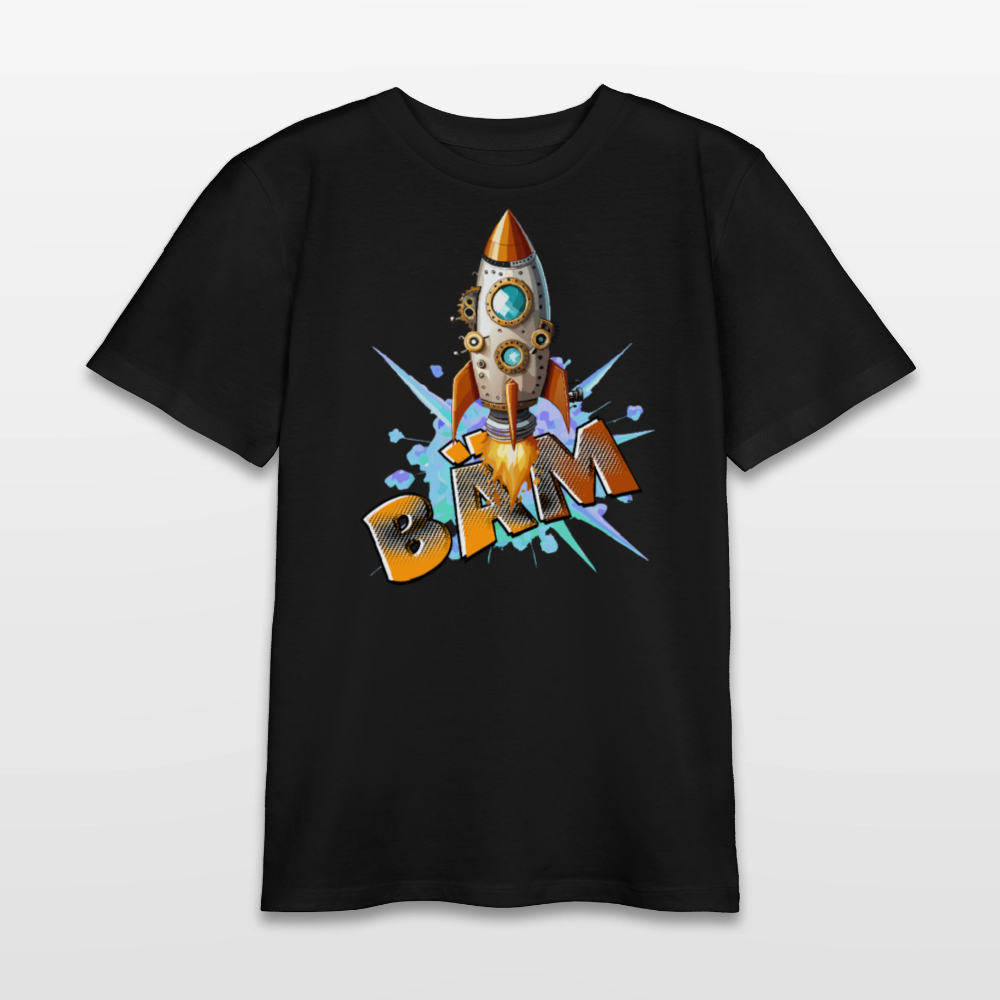 MNJS TEENS Bio T-Shirt mit BÄM PRINT - Schwarz