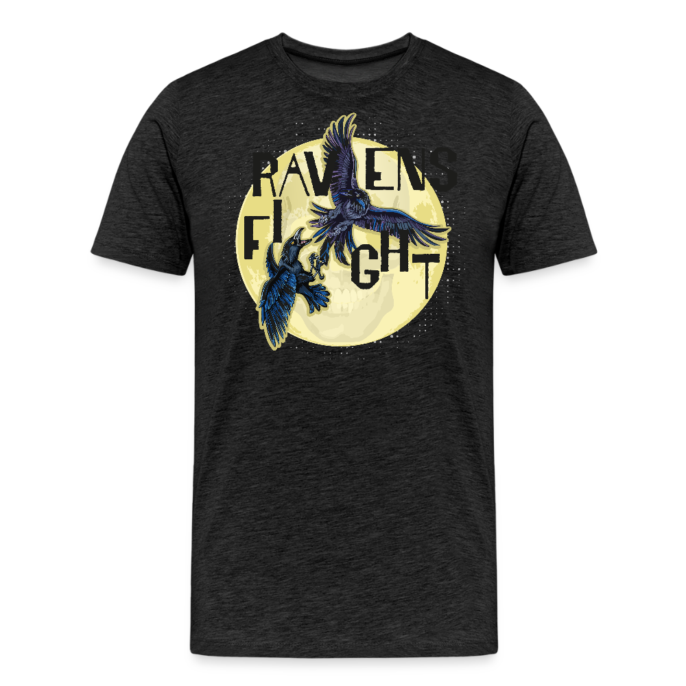 Männer Premium T-Shirt mit RAVENS FIGHT PRINT - Anthrazit