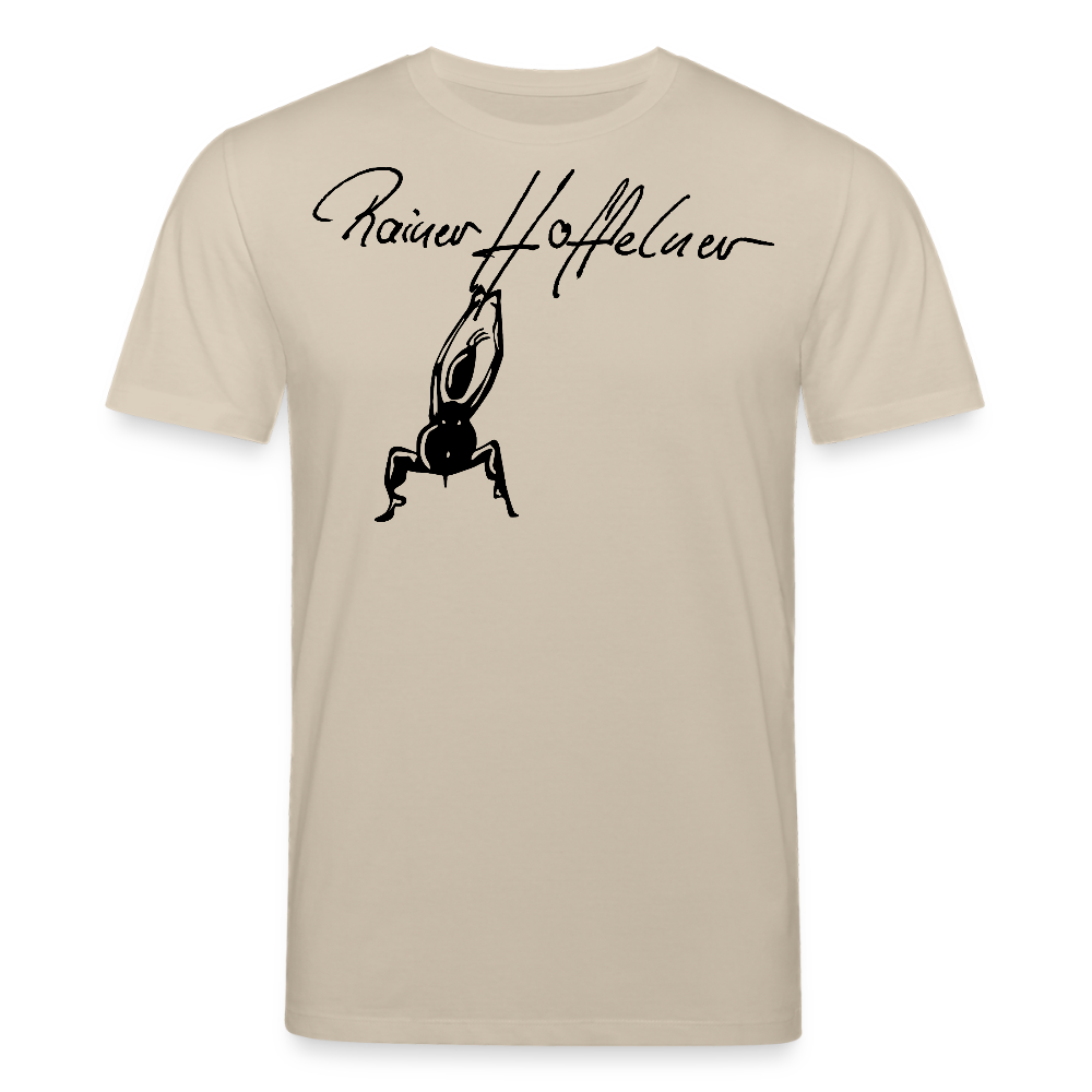 Unisex Bio-T-Shirt mit TUSCHEMÄNNCHEN PRINT - Beige