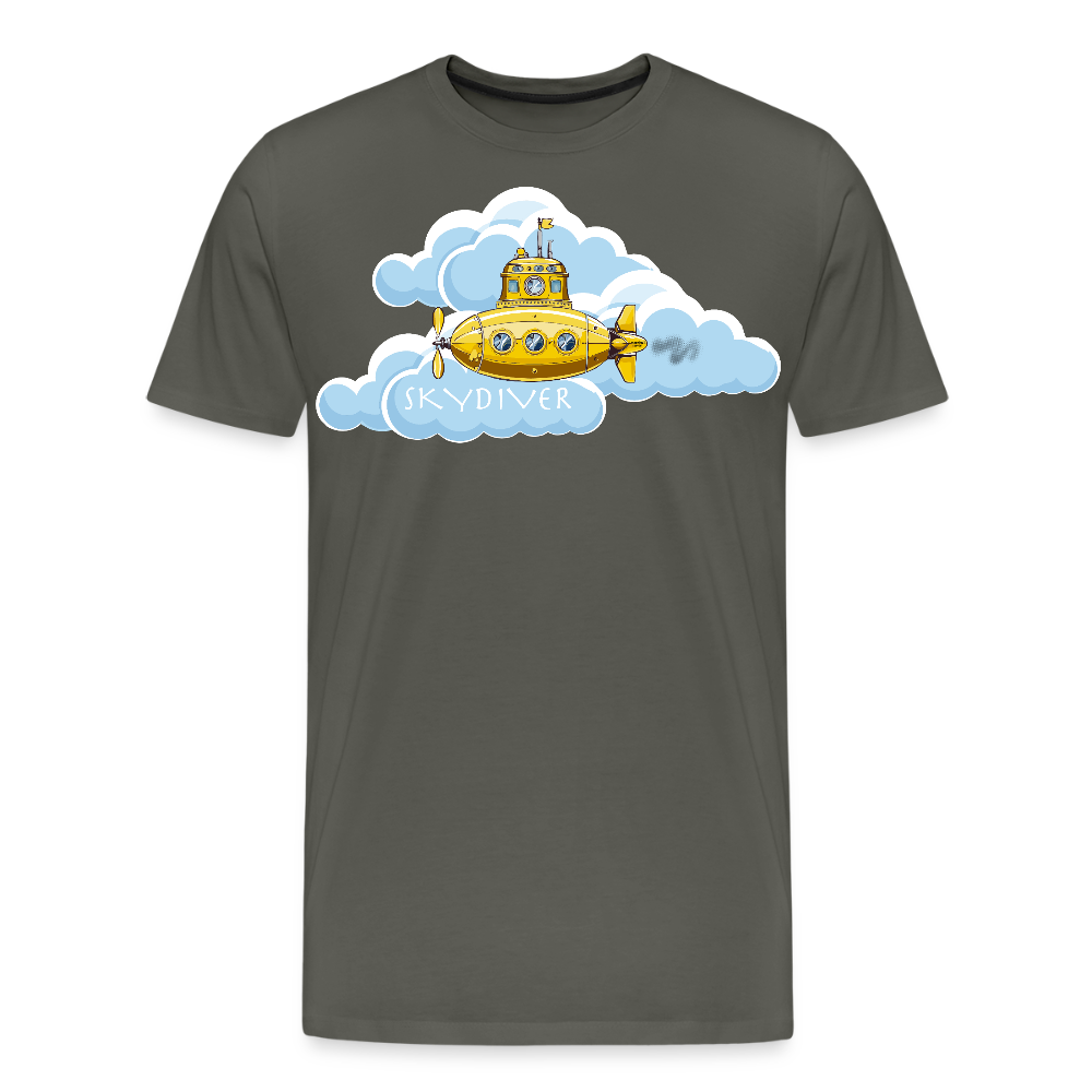 Männer Premium T-Shirt mit SKYDIVER PRINT - Asphalt