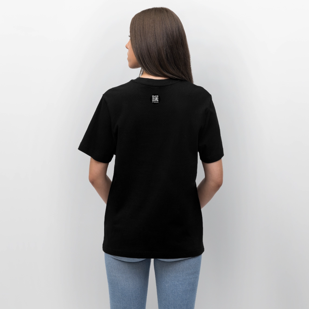 Unisex Bio-T-Shirt mit MAENJUS SUBMARINE SHIPYARD PRINT Vorderseite - Schwarz