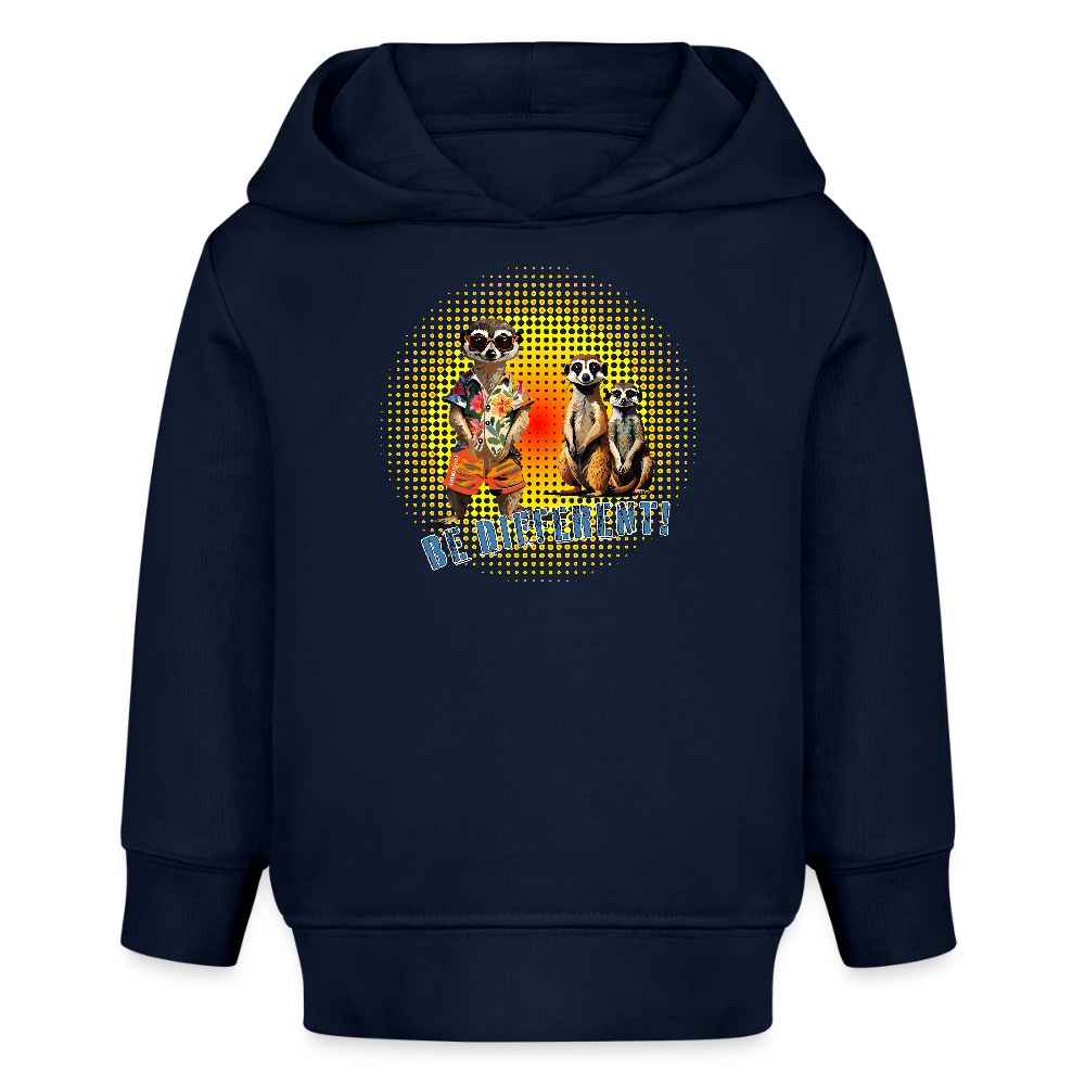 MNJS KIDS Bio Hoodie mit BE DIFFERENT PRINT - Navy