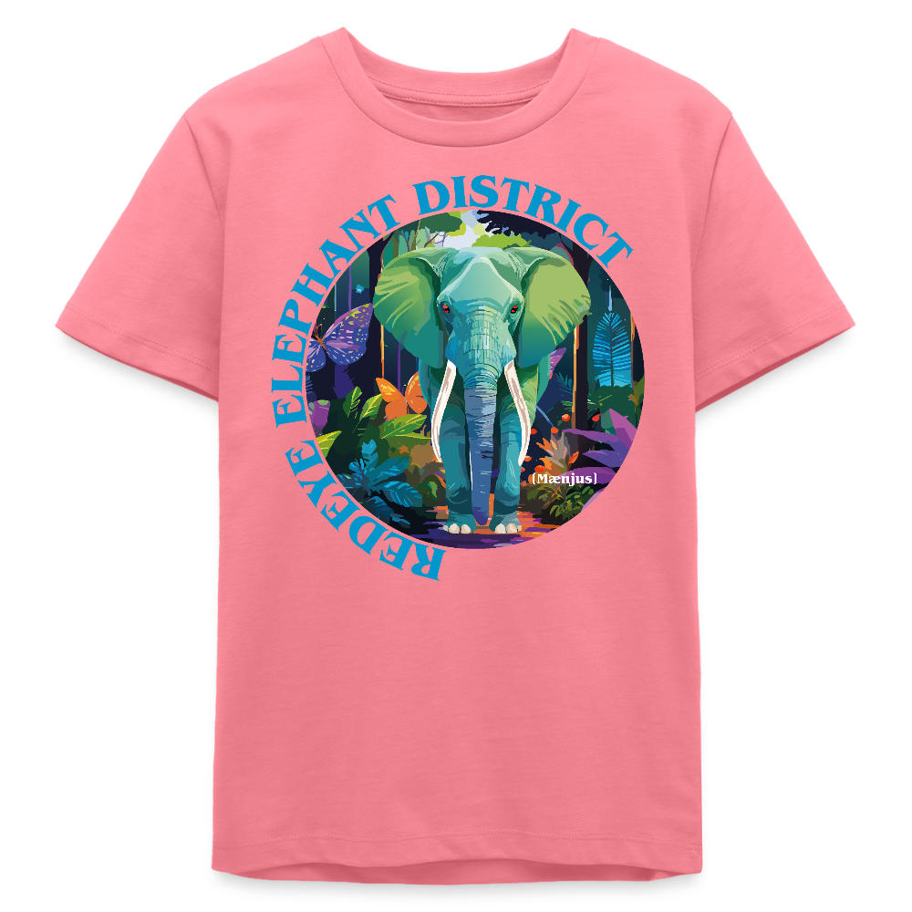 MNJS TEENS Bio T-Shirt mit REDEYE ELEPHANT DISTRICT PRINT - Pink 