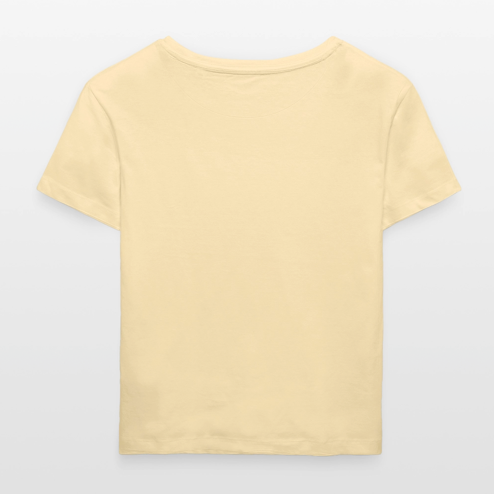 Frauen T-Shirt mit MONKEY IN LOVE PRINT - Creme