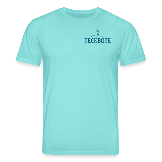 Unisex Bio-T-Shirt mit TECKBOTE PRINT - Poolblau