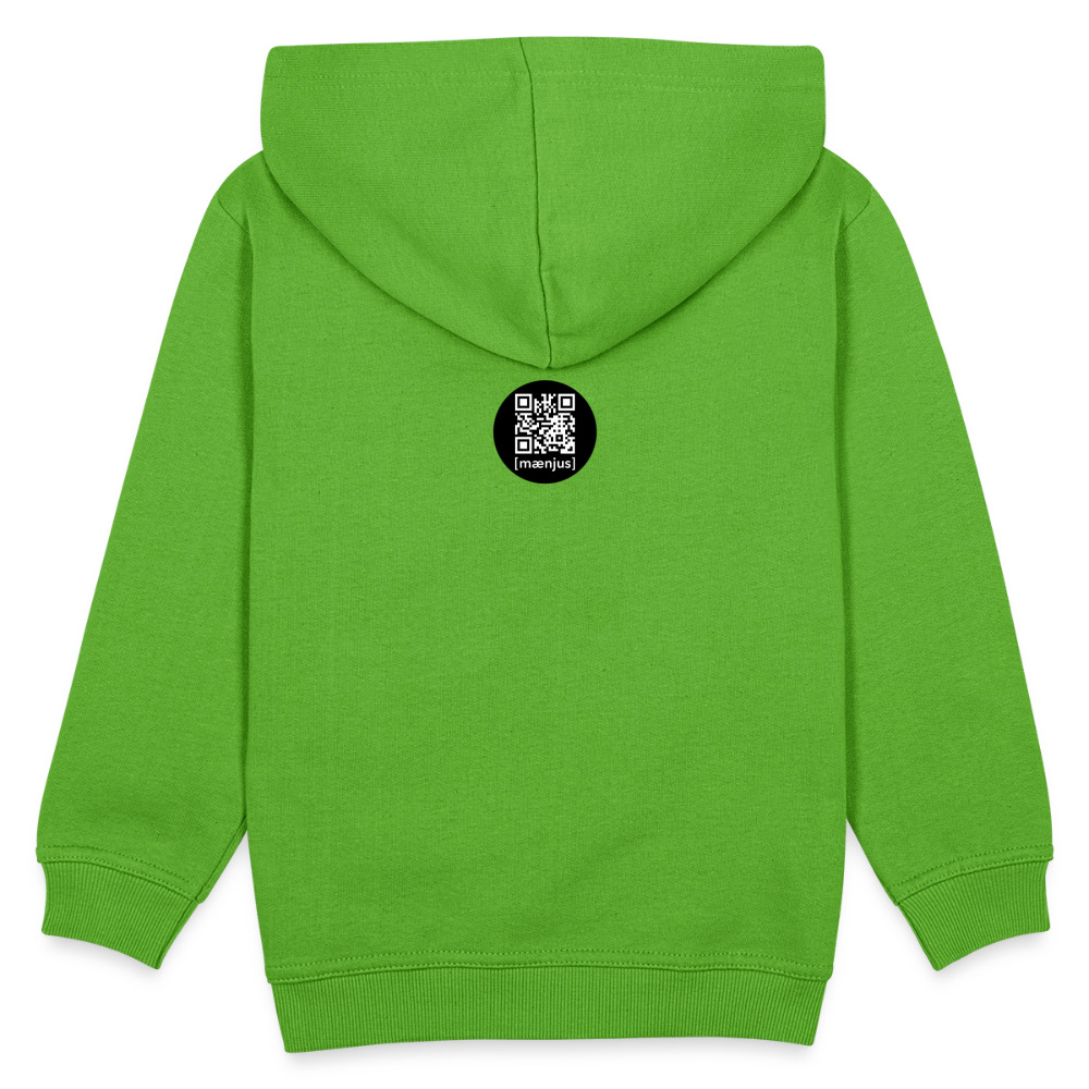 MNJS KIDS Premium Hoodie mit DEEP FOREST GREEN TIGERRABBIT PRINT - Hellgrün