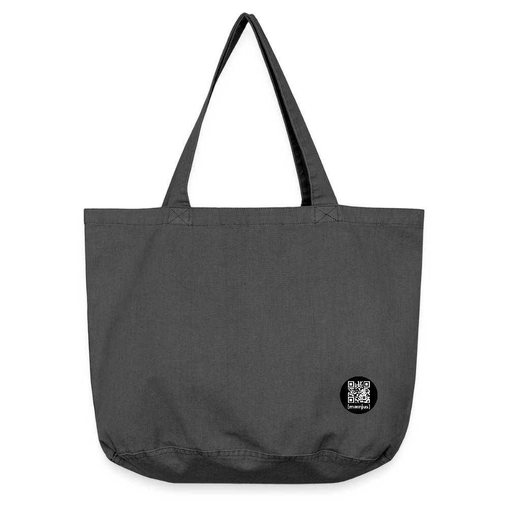 Vintage-Washed Shopper - Vintage Schwarz