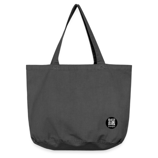 Vintage-Washed Shopper - Vintage Schwarz