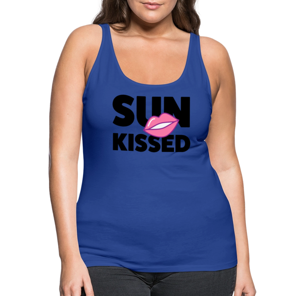 Frauen Premium Tank Top mit SUN KISSED PRINT - Königsblau