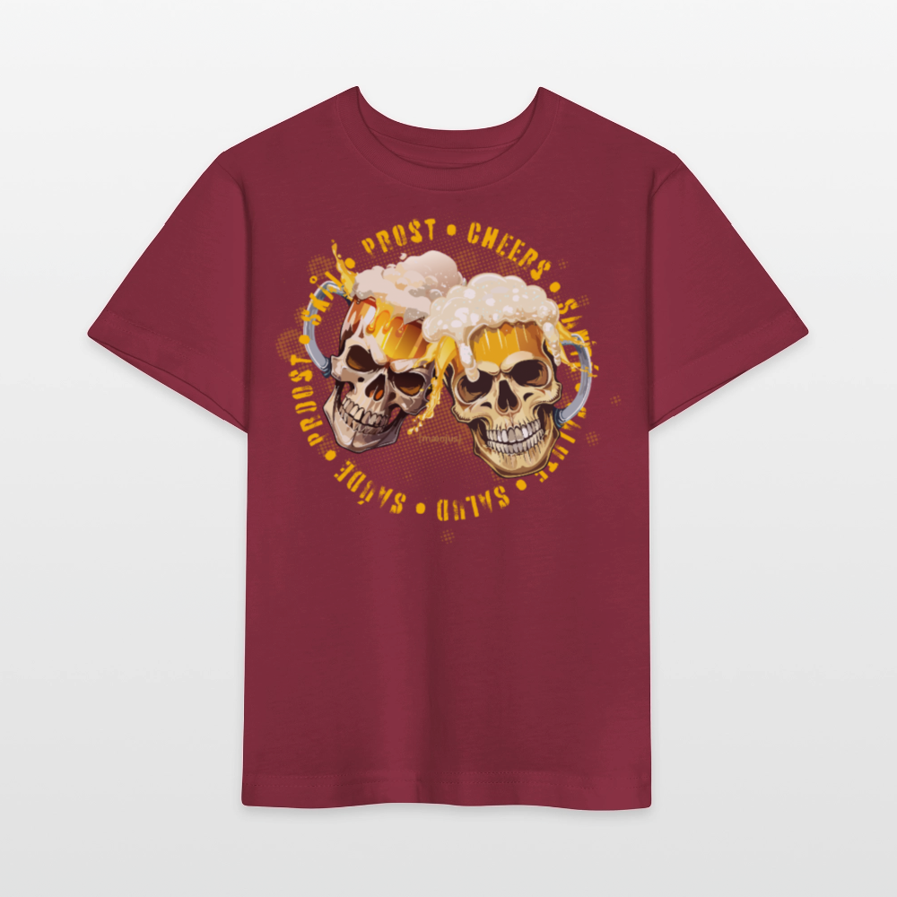 MNJS KIDS Bio T-Shirt mit OKOTBERFEST EDITION BOYS PRINT - Burgunderrot