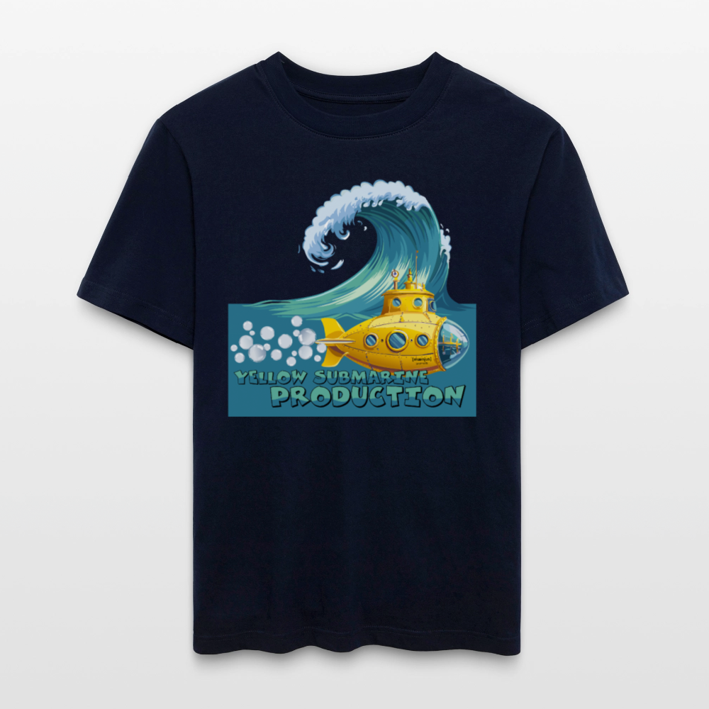 Unisex Bio-T-Shirt mit YELLOW SUBMARINE PRODUCTION PRINT - Navy