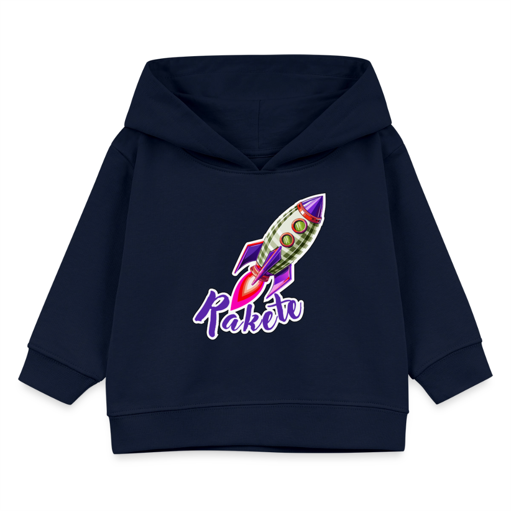 MNJS KIDS Bio Hoodie mit RAKETE PRINT - Navy