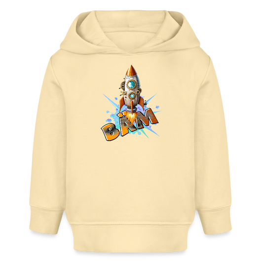 MNJS KIDS Bio Hoodie mit BÄM PRINT - Creme