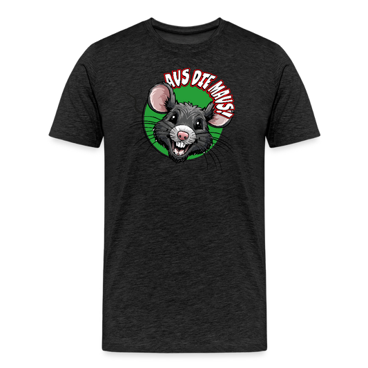 Männer Premium T-Shirt mit AUS DIE MAUS PRINT - Anthrazit