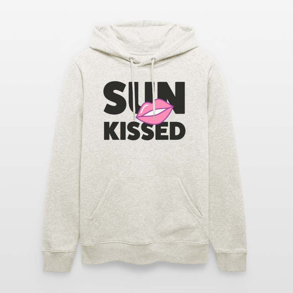 Unisex Hoodie mit SUN KISSED PRINT - Beige meliert