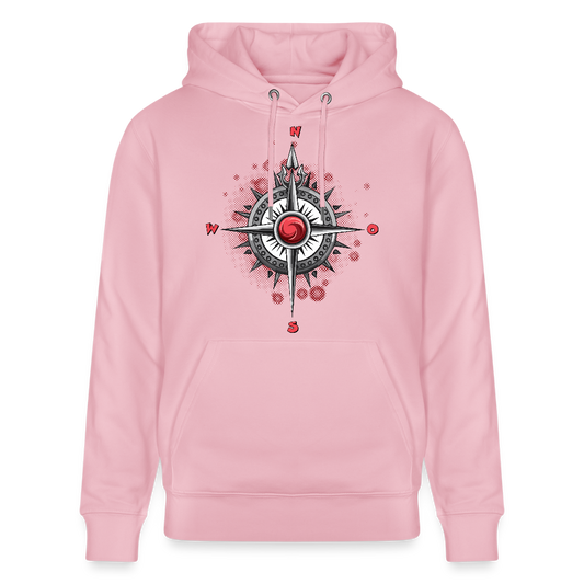 Unisex Hoodie mit WINDROSE PRINT - Hellrosa