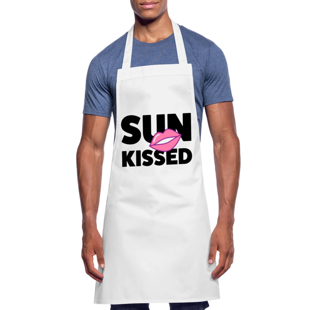 Kochschürze mit SUN KISSED PRINT - Weiß