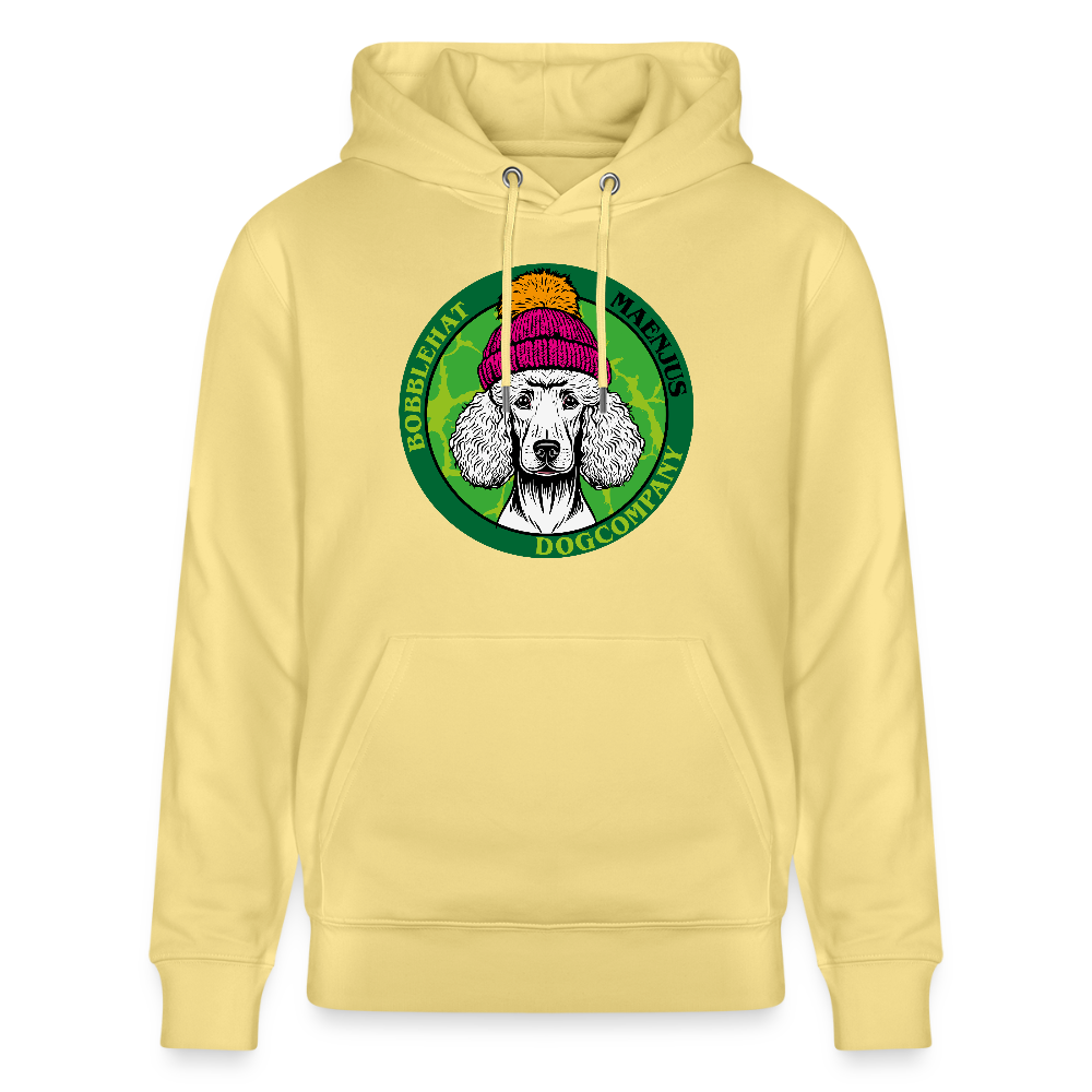 SUnisex Bio-Hoodie mit BOBBLEHAT DOGCOMPANY PRINT - Gelb Viva 