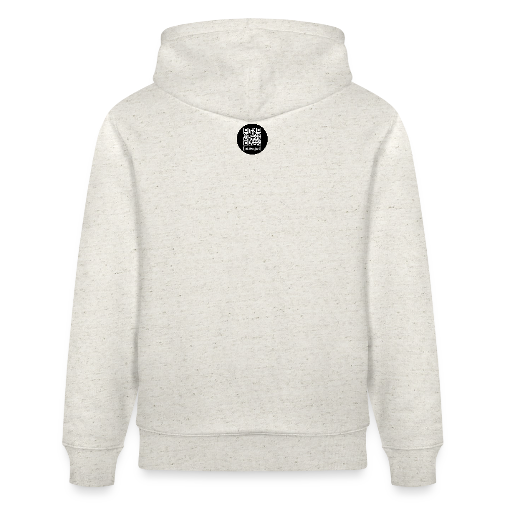 Unisex Bio-Hoodie mit KEEP CALM PRINT - Beige meliert