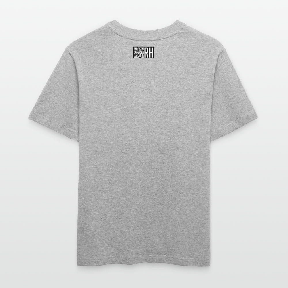 Unisex Bio-T-Shirt mit TUSCHEMÄNNCHEN PRINT - Grau meliert