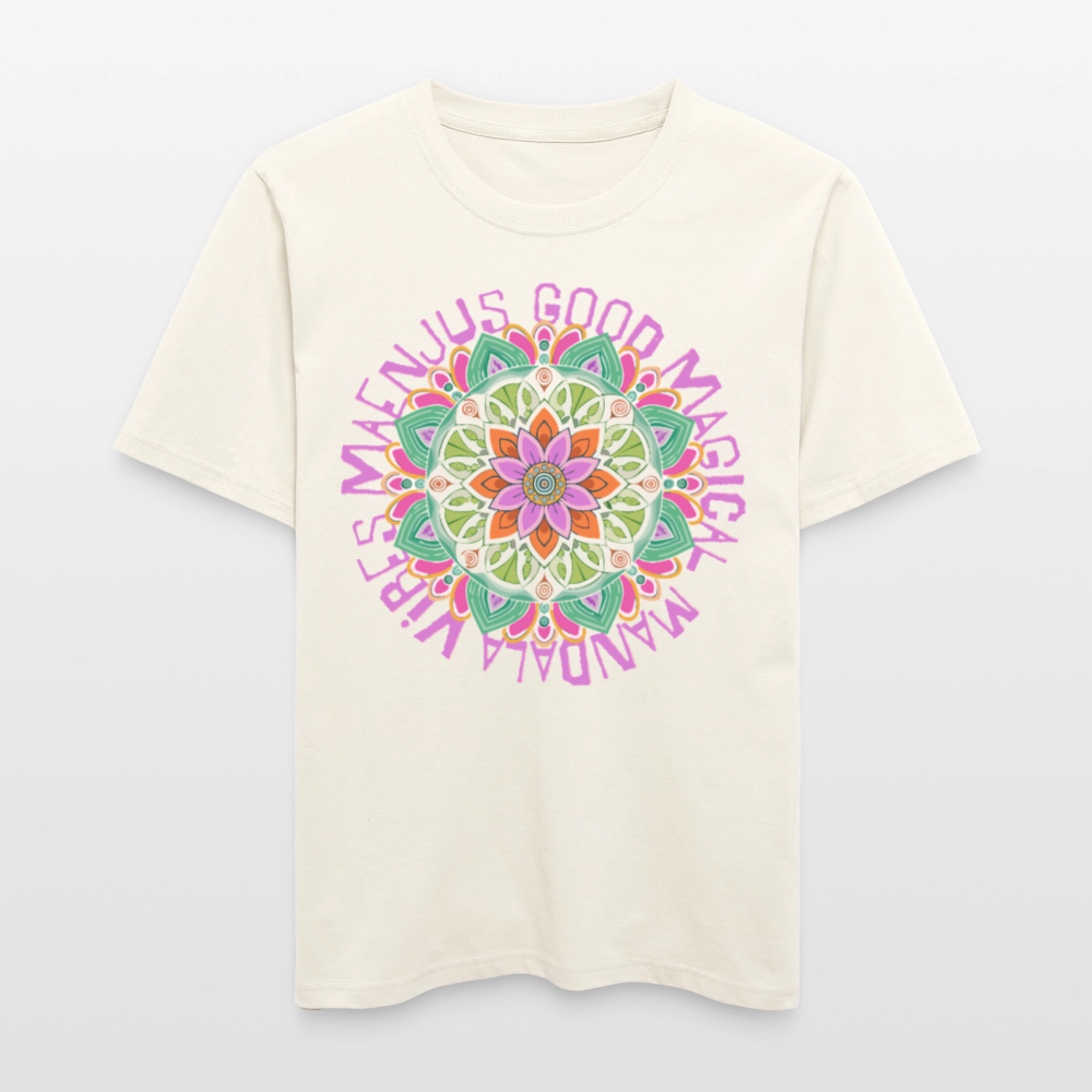 Unisex Bio-T-Shirt mit MANDALA VIBES PRINT - Naturweiß 