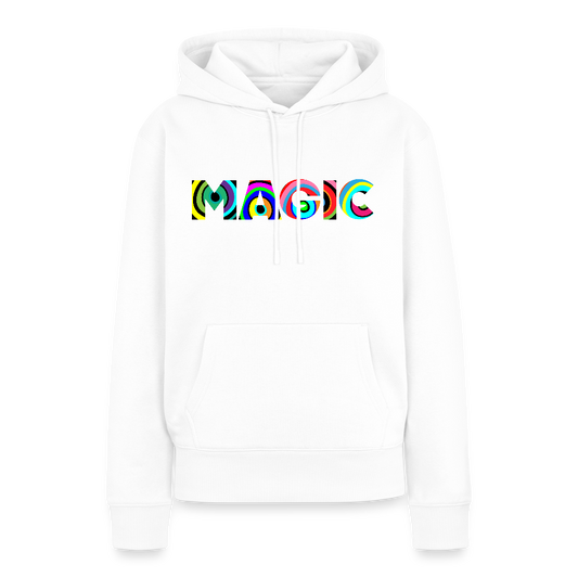 Frauen Premium Hoodie mit MAGIC PRINT - Weiß