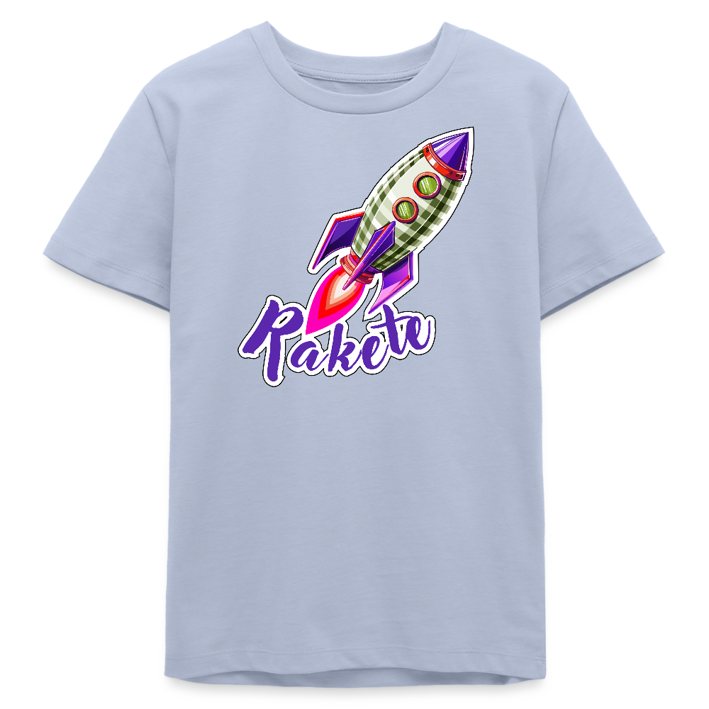 MNJS TEENS Bio T-Shirt mit RAKETE PRINT - Lavendel-Violett