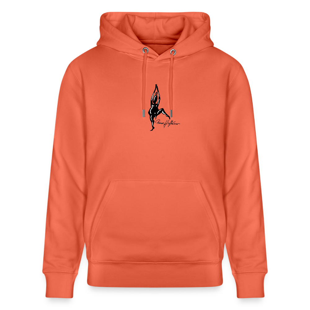 Unisex Bio-Hoodie mit TUSCHEMÄNNCHEN PRINT - Hellrot