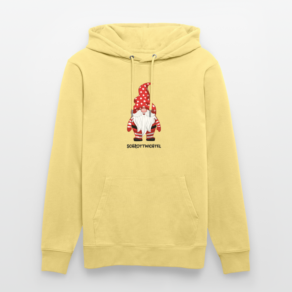 Unisex Bio-Hoodie mit SCHROTTWICHTEL PRINT - Gelb Viva 