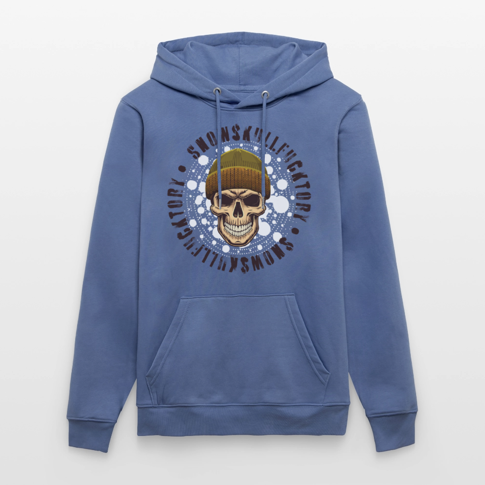 Unisex Hoodie mit SNOWSKULL PRINT - Blau