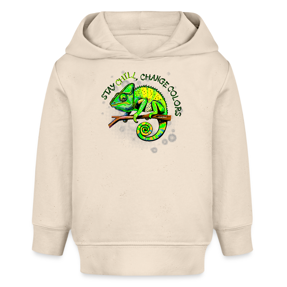 MNJS KIDS Bio Hoodie mit CAMAELEON PRINT - Weißgrau