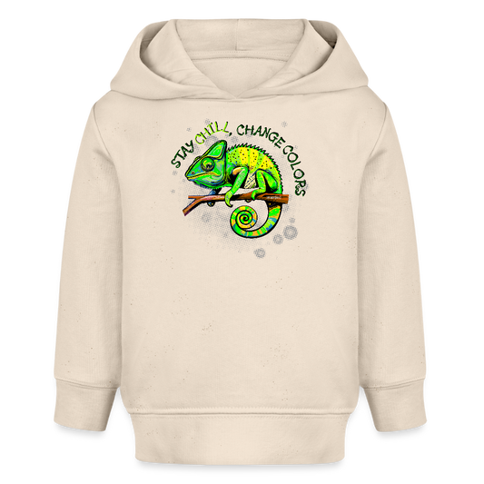 MNJS KIDS Bio Hoodie mit CAMAELEON PRINT - Weißgrau