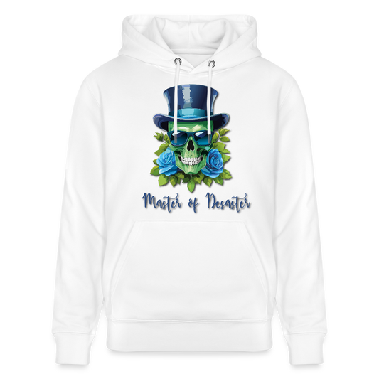 Unisex Hoodie mit MASTER OF DESASTER SKULL PRINT - Weiß