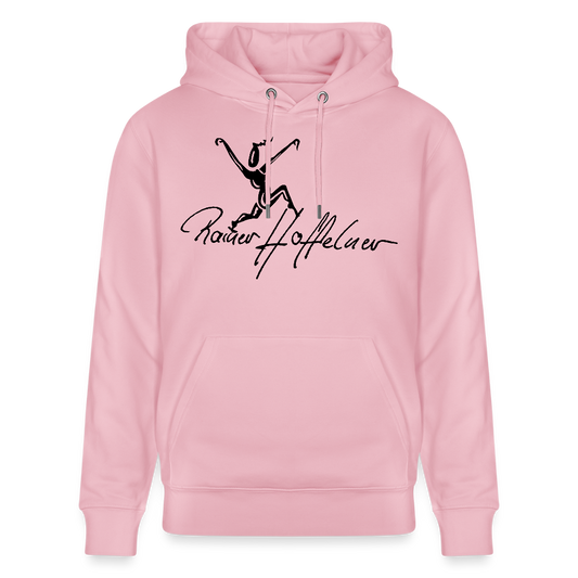 Unisex Bio-Hoodie mit TUSCHEWEIBCHEN PRINT - Hellrosa