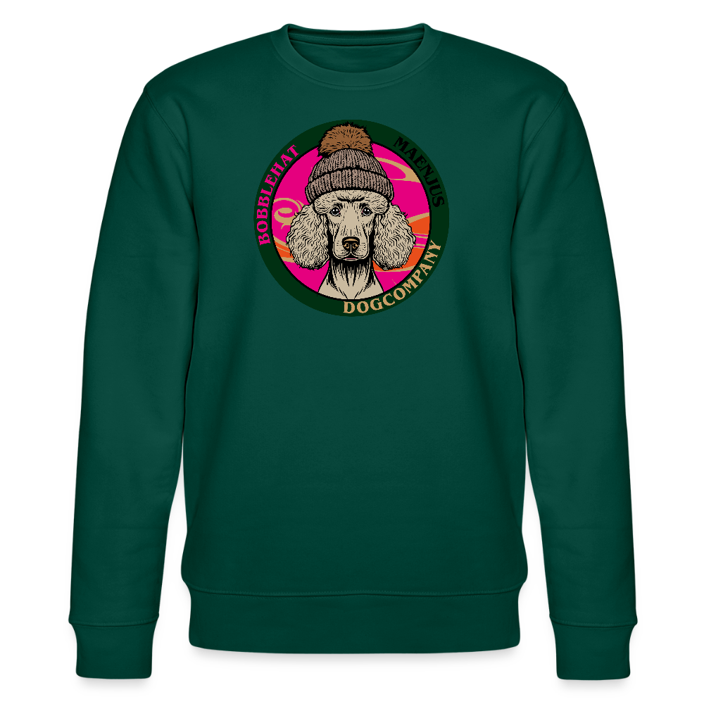 Unisex Bio-Sweatshirt mit BOBBLEHAT DOGCOMPANY PRINT - Forest