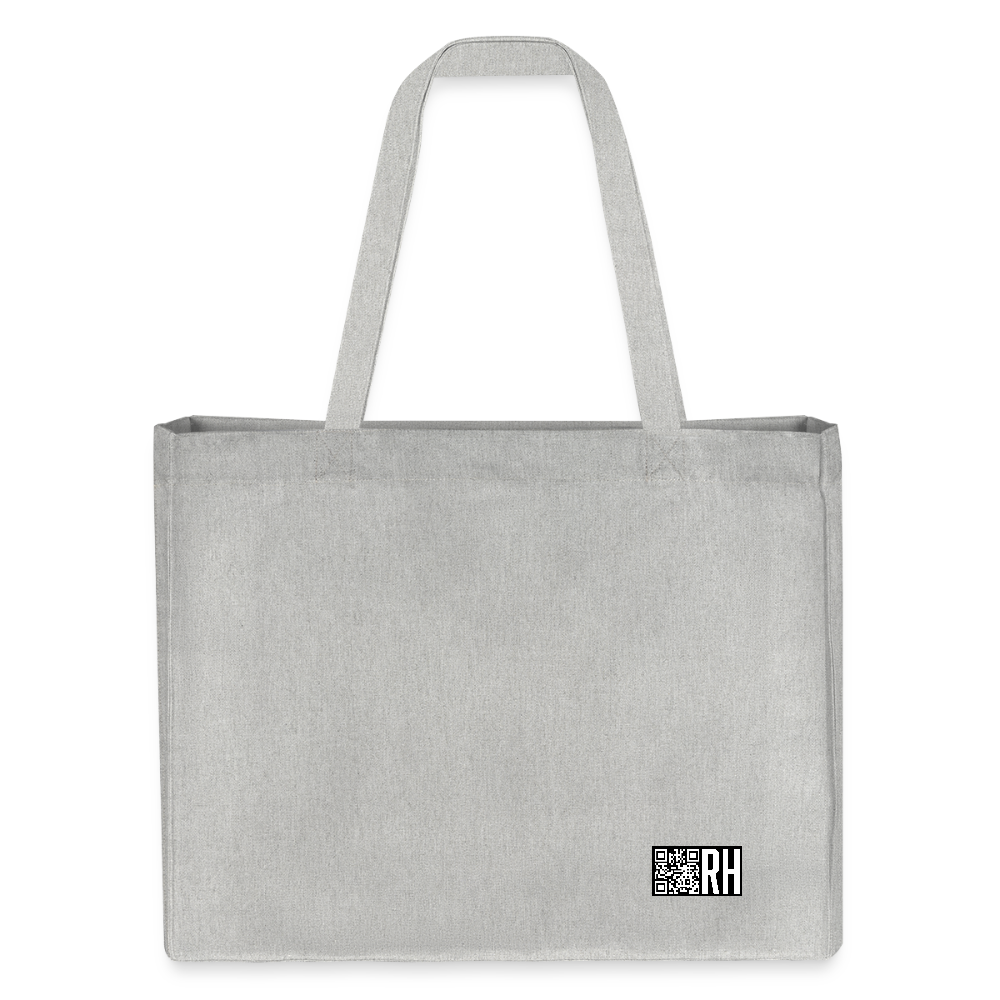Recycelter Shopping Bag mit CREATIVE VIRUS INSIDE PRINT - Grau meliert