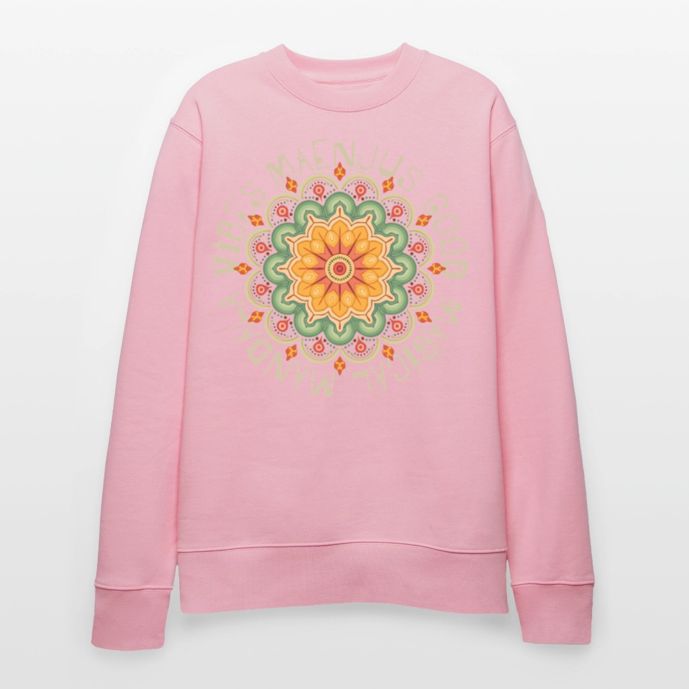 Unisex Bio-Sweatshirt mit MANDALA VIBES PRINT - Hellrosa
