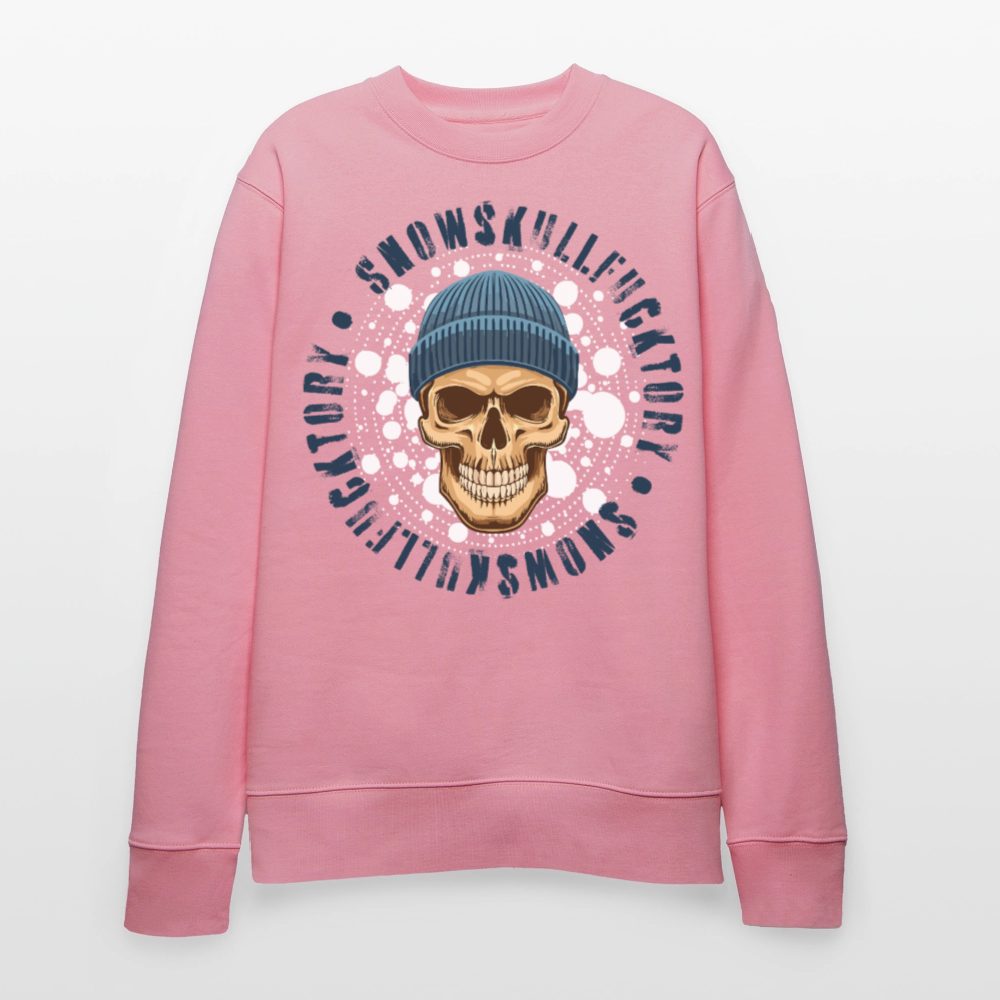 Unisex Bio-Sweatshirt mit SNOWSKULL PRINT - Lila Traum
