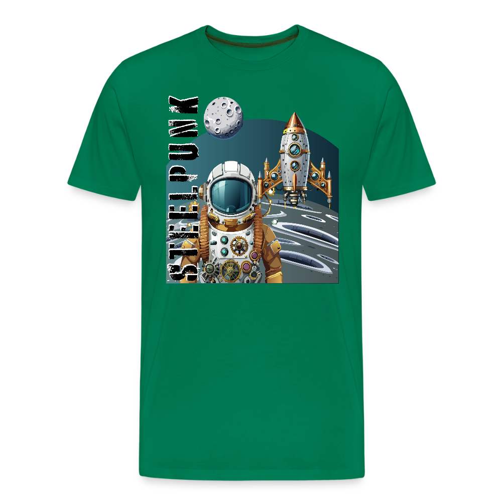 Männer Premium T-Shirt mit STEELPUNK PRINT - Kelly Green