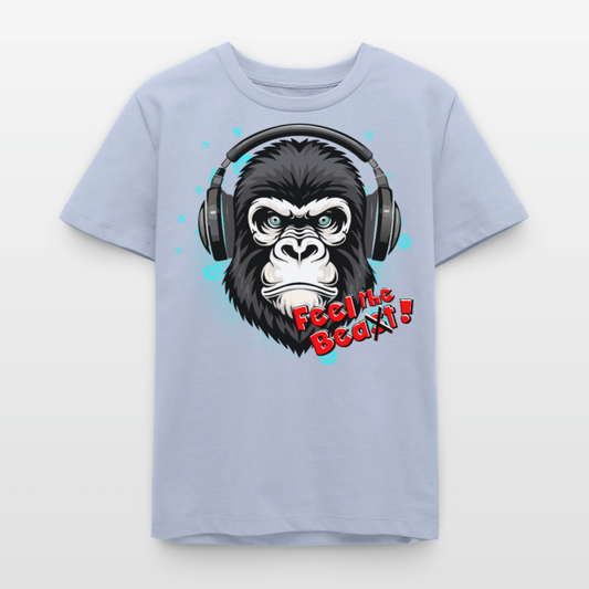 MNJS TEENS Bio T-Shirt mit FEEL THE BEA(S)T PRINT - Lavendel-Violett