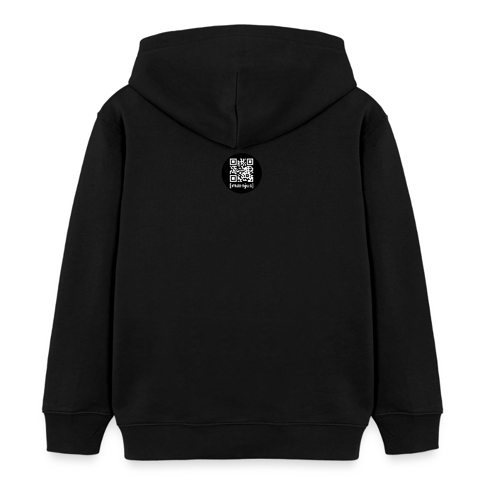 MNJS KIDS Bio-Hoodie mit DEEP FOREST GREEN TIGERRABBIT PRINT - Schwarz