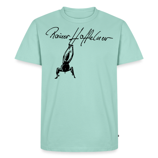 Männer Premium T-Shirt mit TUSCHEMÄNNCHEN PRINT - Mint 
