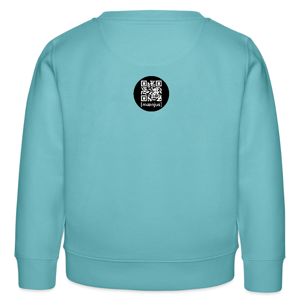 MNJS KIDS Mini Changer Bio Sweatshirt mit MONKEY IN LOVE PRINT - Pastelltürkis