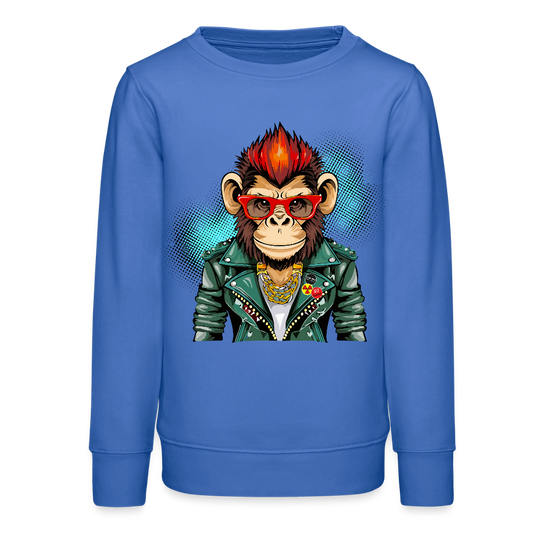 MNJS TEENS Bio Sweatshirt mit MONKEY PRINT - carolina Blue