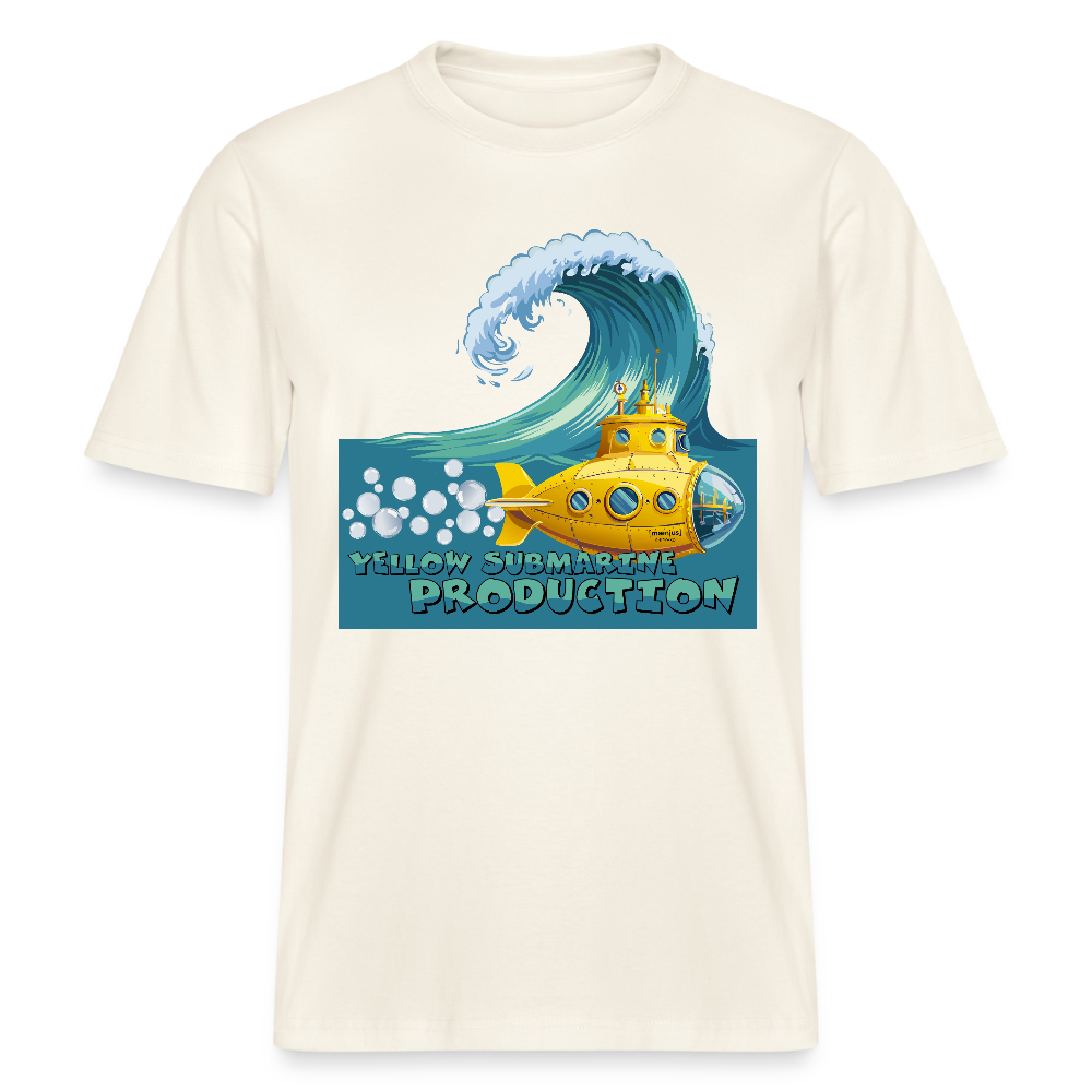 Unisex Bio-T-Shirt mit YELLOW SUBMARINE PRODUCTION PRINT - Naturweiß 