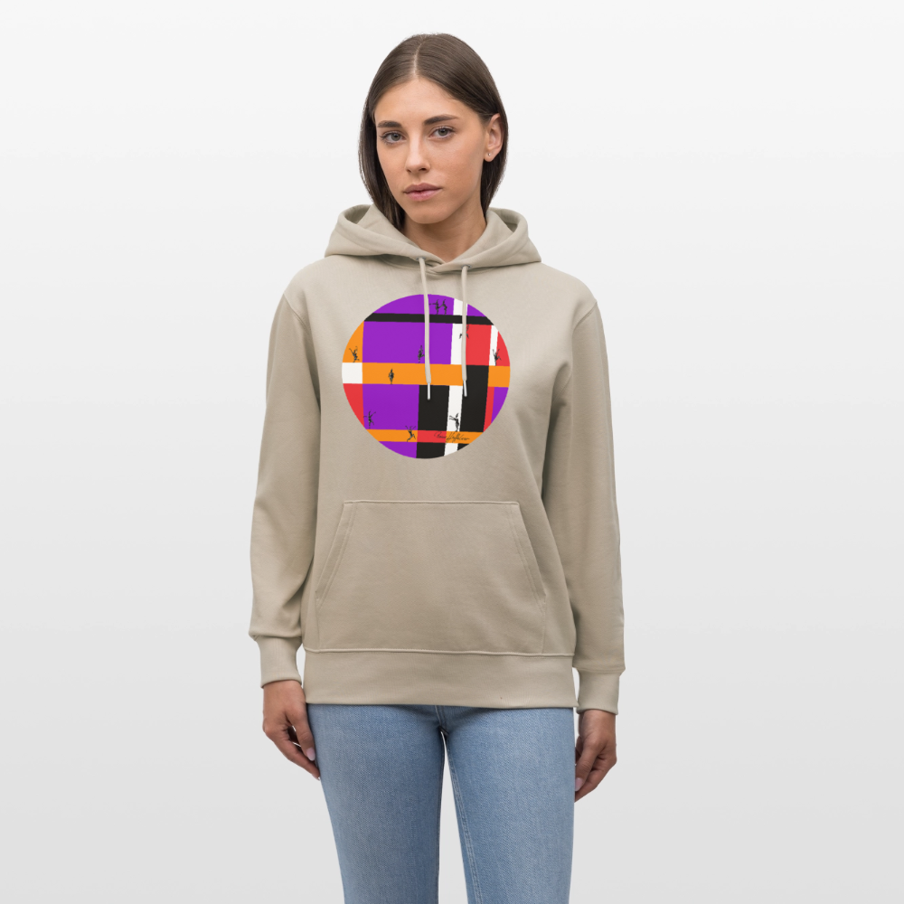 Unisex Bio-Hoodie mit TUSCHEMÄNNCHEN PRINT - Beige