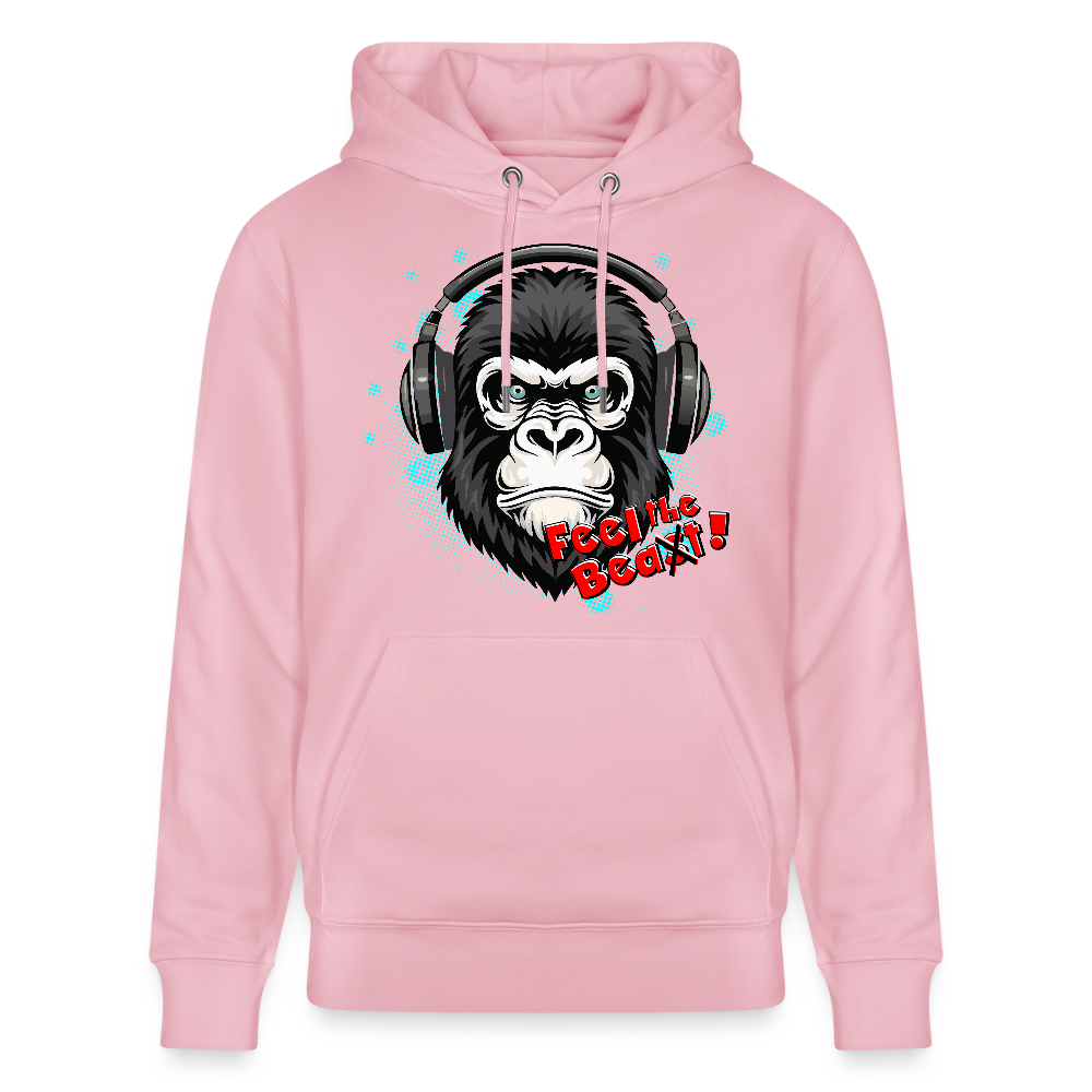 Unisex Hoodie mit FEEL THE BEA(S)T PRINT - Hellrosa