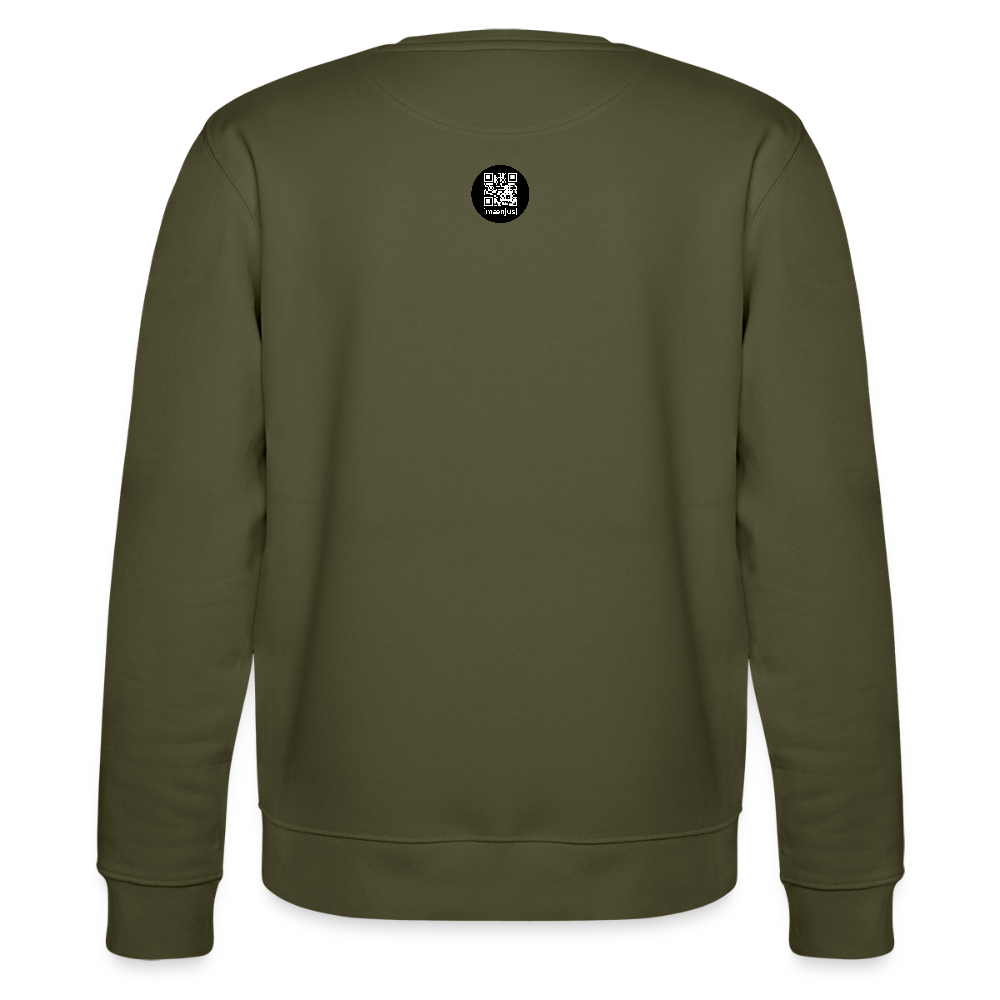 Unisex Bio-Sweatshirt mit SNOWCAT PRINT - Khaki